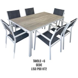 SET TAVOLO C/6 SEDIE ALL