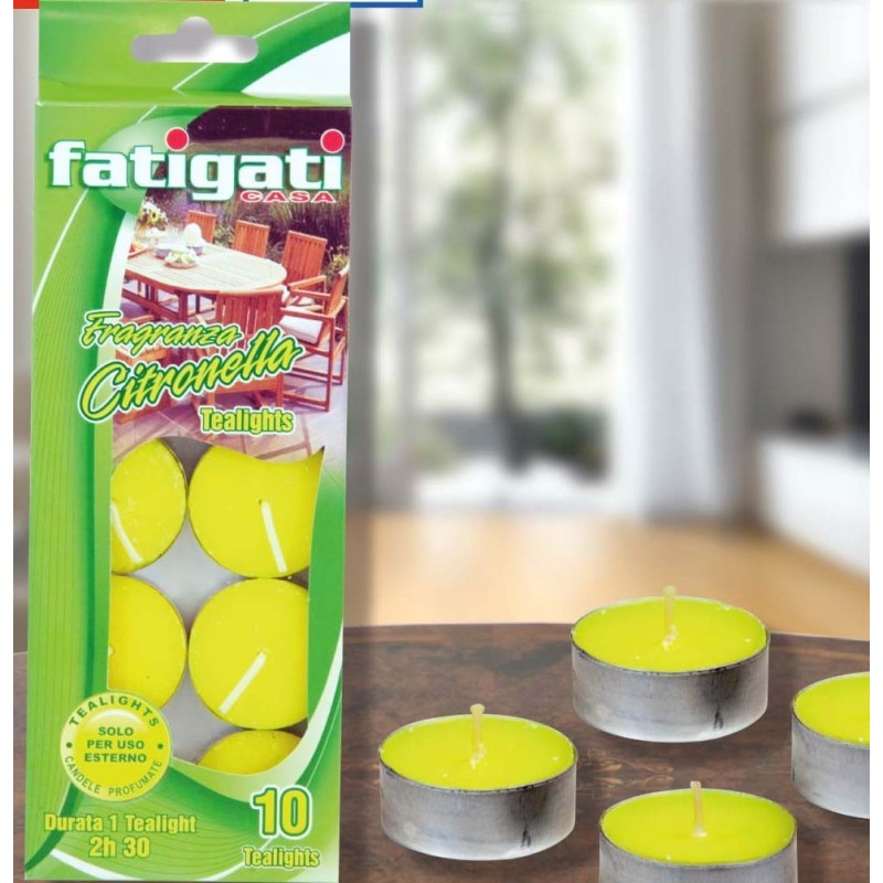 TEALIGHT CITRONELLA 10PZ.