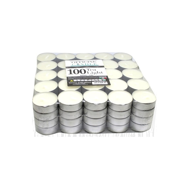 TEALIGHT 100PZ BIANCO 3,6x1,55