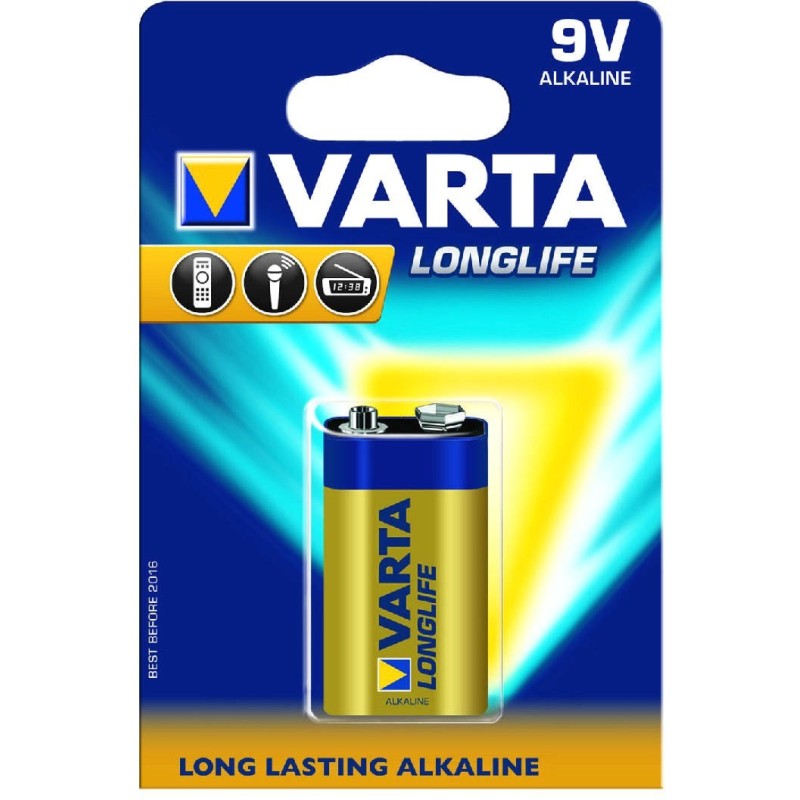 VARTA 9 V ALCALINA LONGLIFE