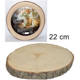 BASE TRONCO LEGNO 22cm