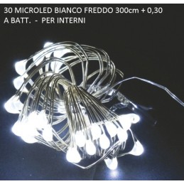 30 MICROLED BIANCO FREDDO 3m