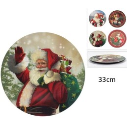 SOTTOPIATTO 33cm BABBO NATALE