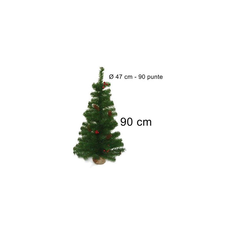 ALBERO 90cm 90 PUNTE C/BACCHE