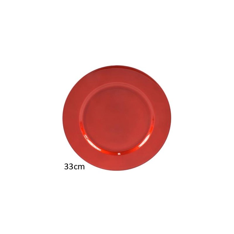 SOTTOPIATTO 33cm ROSSO