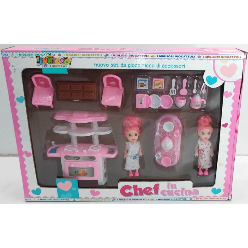 SET CUCINA C/BAMBOLE INTRADE