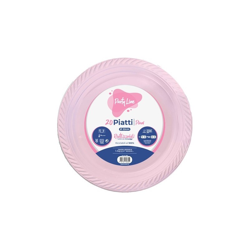 PIATTI PLAST.22 PIANI ROSA 17g