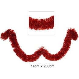 FILO ADDOBBO 14cm X 2m ROSSO