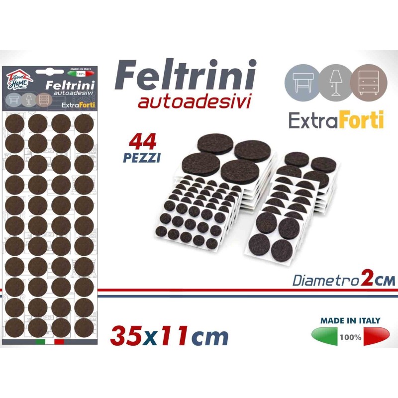 FELTRINI DIAM. 2CM MARRONE