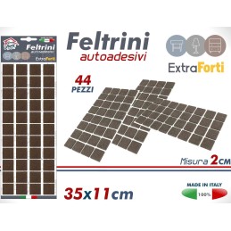 FELTRINI DIAM. 2X2CM MARRONE