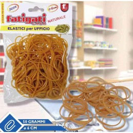 ELASTICI UFFICIO 50g 6cm NATUR