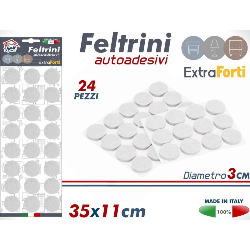 FELTRINI DIAM.2,8cm BIANCO