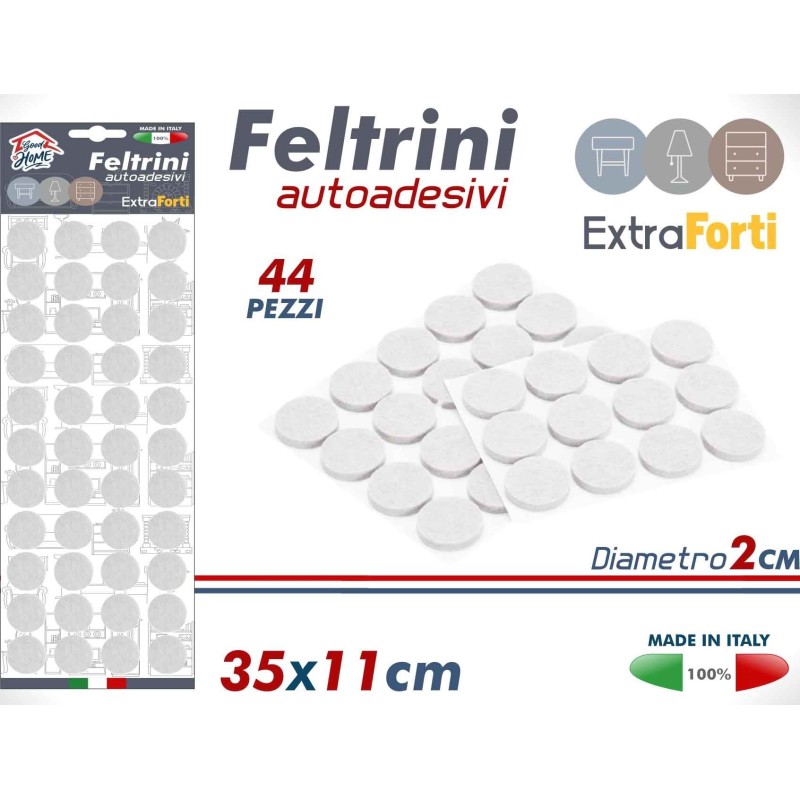 FELTRINI DIAM.2cm BIANCO