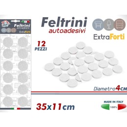 FELTRINI DIAM.4cm BIANCO