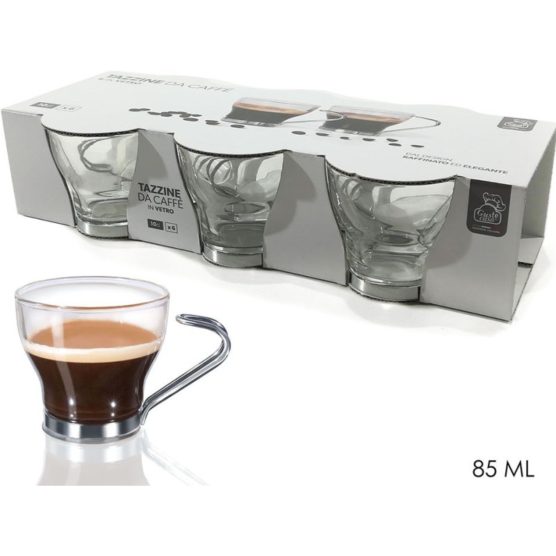 SET 6 TAZZE ESPRESSINO 10CL