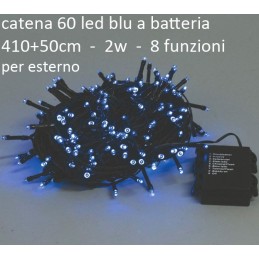 LED 60 BLU ESTERNO BATTERIA