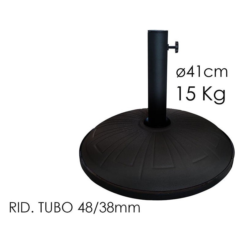 BASE OMBRELLONE TND NERA 15KG