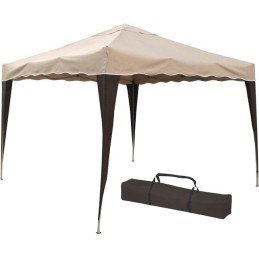 GAZEBO PIEGH.C/BORSA 3x3 BEIGE