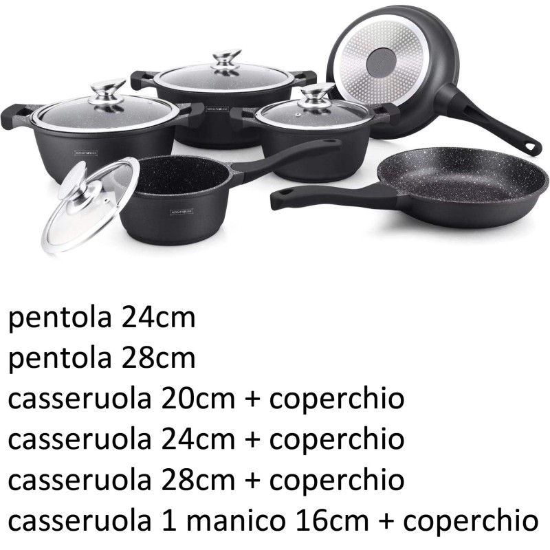 BATTERIA 10PZ ALLUMINIO INDUZ