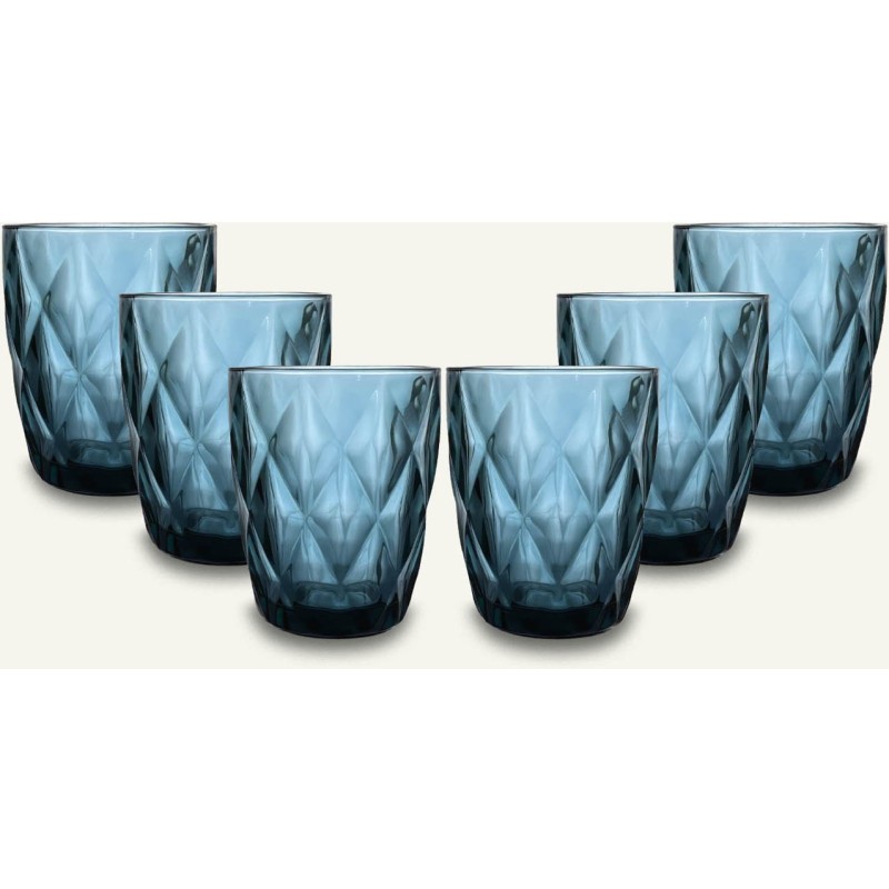 S/6 TUMBLER MELODY BLU 8x10cm ARCA