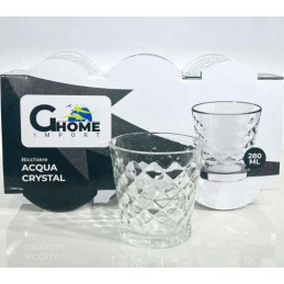 BICCHIERI ACQUA CRYSTAL 280 6P