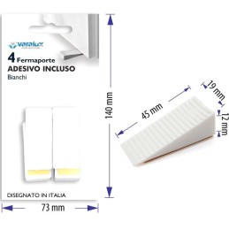 FERMAPORTE TRAPEZIO BIANCO 4PZ