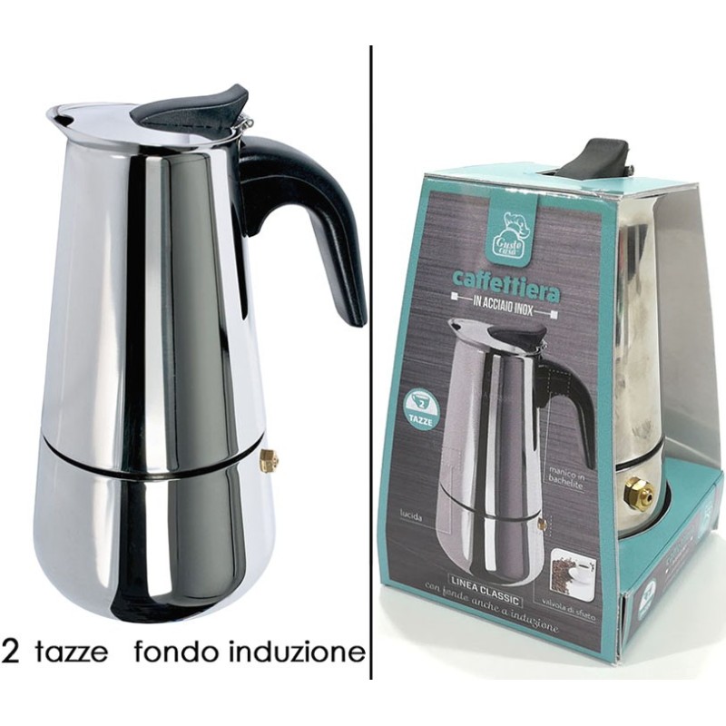 CAFFETTIERA KITCHEN STEEL 2TZ