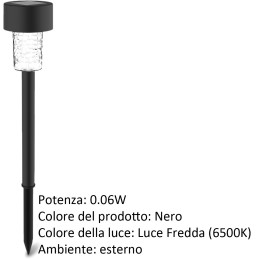 LAMPIONCINO LED SOLARE 6500K