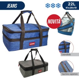 BORSA TERMICA JEANS DOUBLE 22L