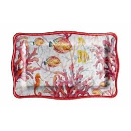 VASSOIO RETT. MELAMINA SHELL 36x23cm