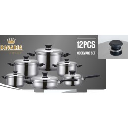 BATTERIA 12PZ BAVARIA ACCIAIO