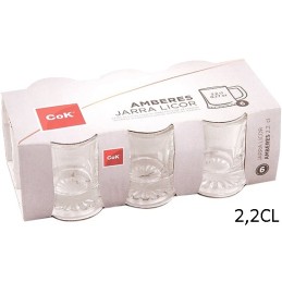 BICCHIERI LIQUORE AMBERES 6PZ