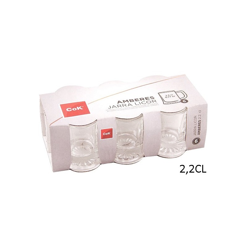 BICCHIERI LIQUORE AMBERES 6PZ