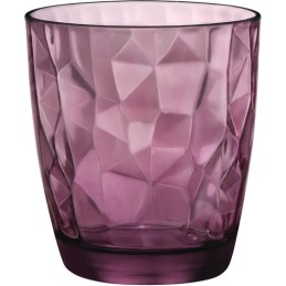 BICCHIERI DIAMOND ACQUA ROCK PURPLE 6 PZ. BORMIOLI