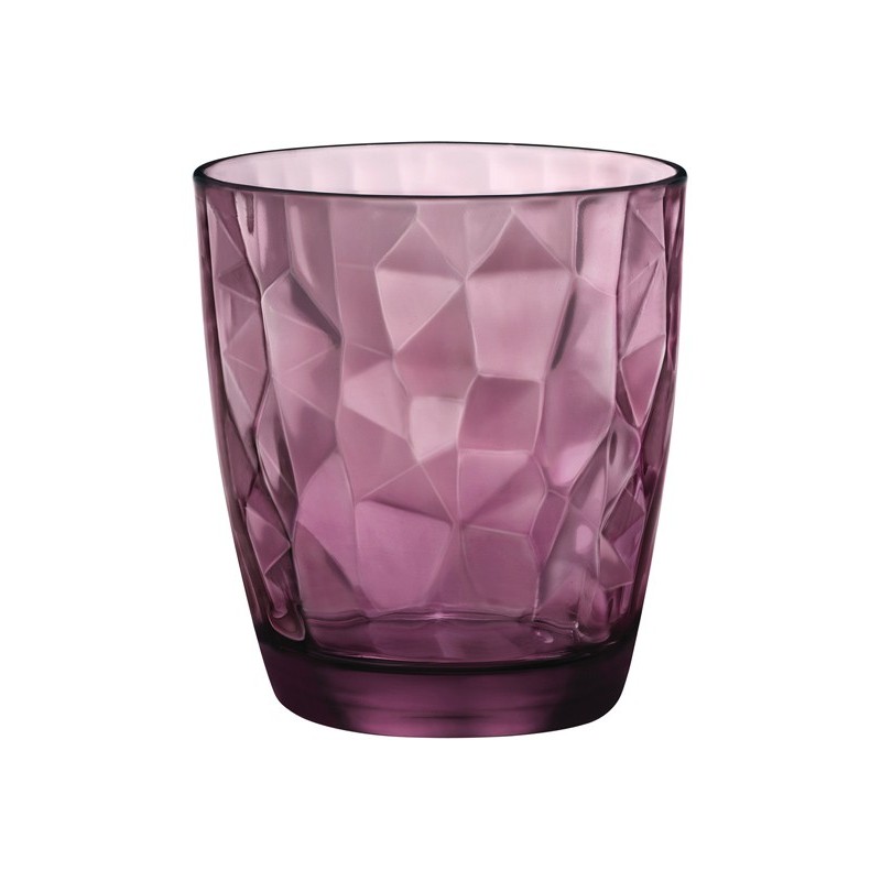 BICCHIERI DIAMOND ACQUA ROCK PURPLE 6 PZ. BORMIOLI