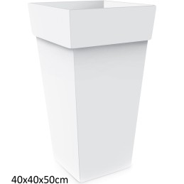 VASO MELROSE QDR BIANCO 40x50h