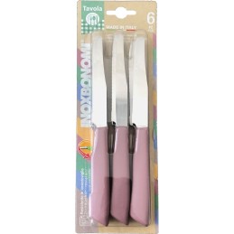 COLTELLI TAVOLA 6PZ ROSA ANTIC