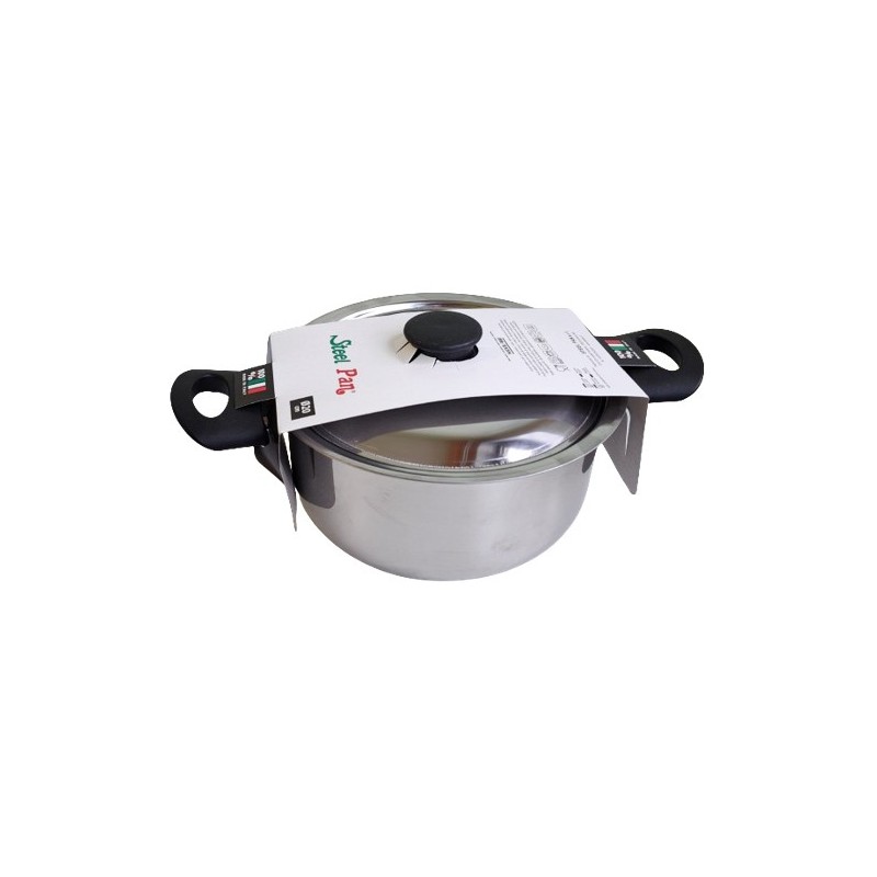 CASSERUOLA 24cm C/C 2M BAK ECO STEELPAN