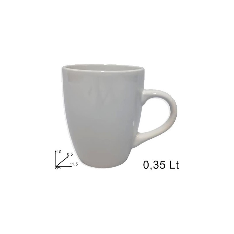 TAZZONE MUG 350ML BIANCO