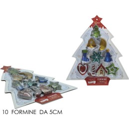 SET 10 FORMINE ACCIAIO NATALIZ