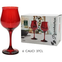 SET 6 CALICI WAVY ROSSO 37CL