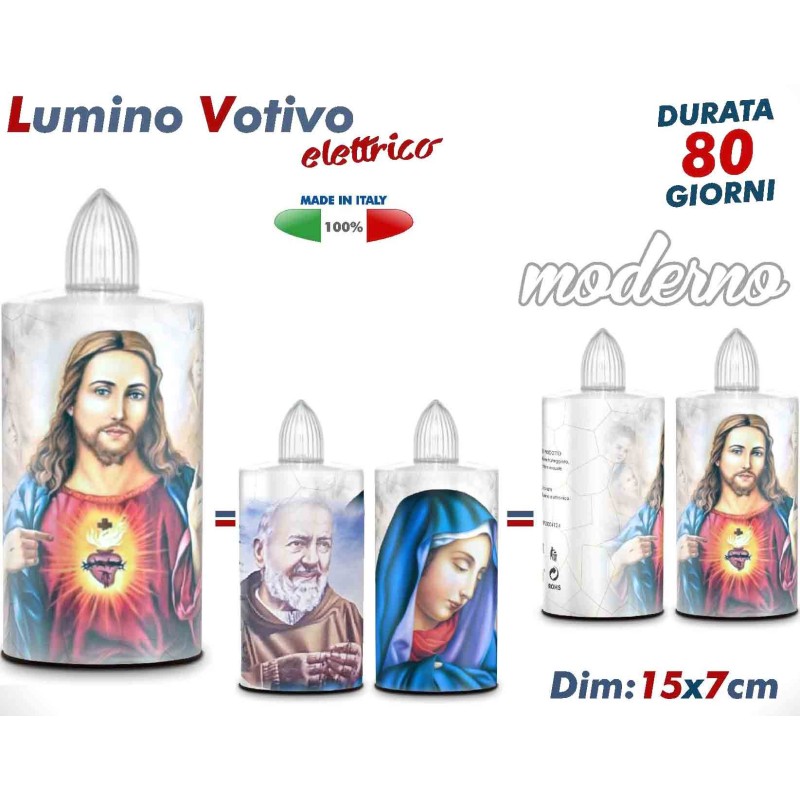 LUMINO MADONNA GESU BIANCO