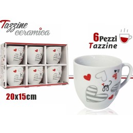 TAZZINE 6 PZ. SHABBY