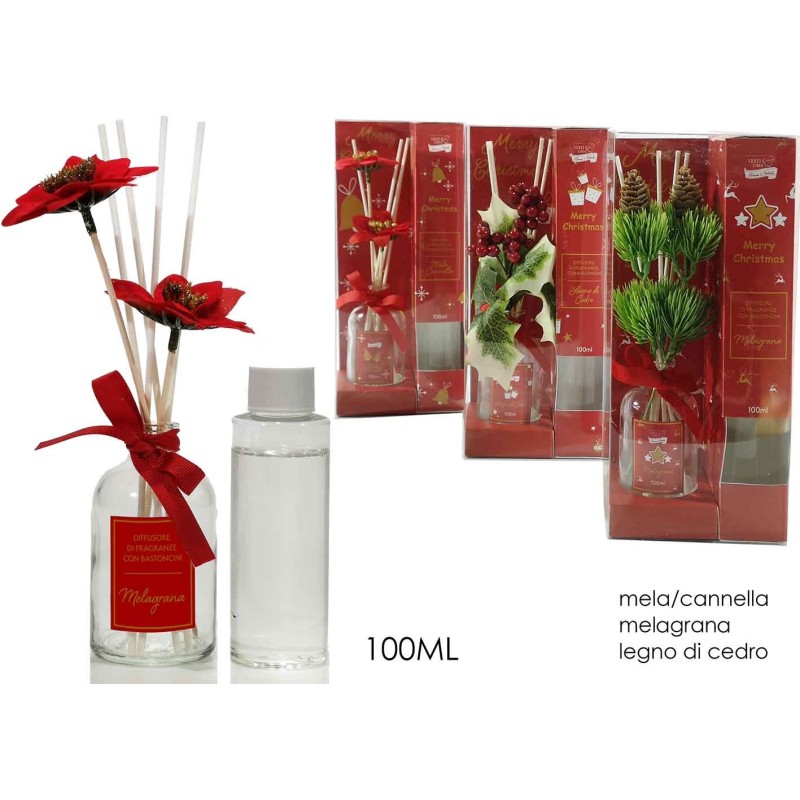 FRAGRANZA AMBIENTE C/DECOR. NAT. 100ML 3AS