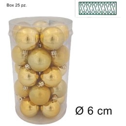 PALLE 6cm 25 PZ ORO