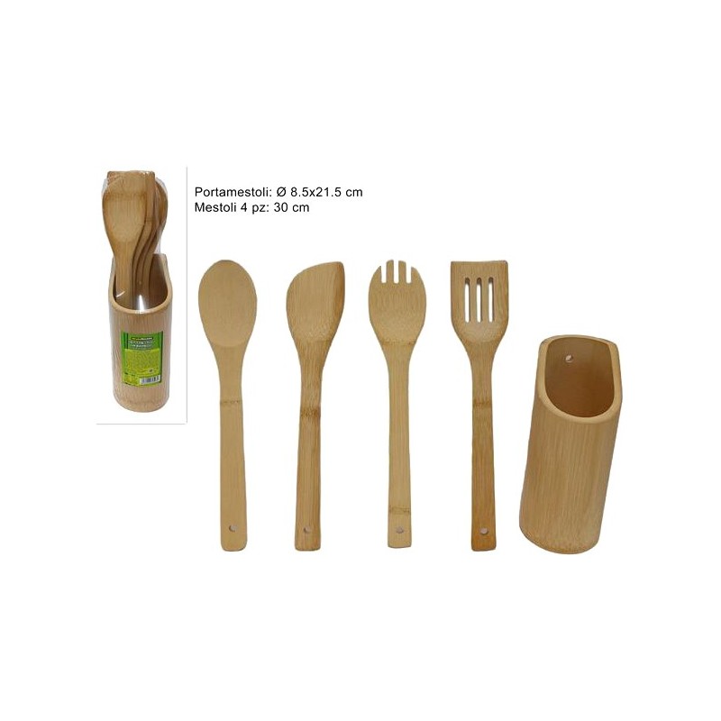 MESTOLI BAMBOO 4 PZ. + P/MEST.