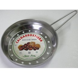 PADELLA CASTAGNE 1/M INOX STEELPAN