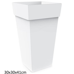 VASO MELROSE QDR BIANCO 30x41h