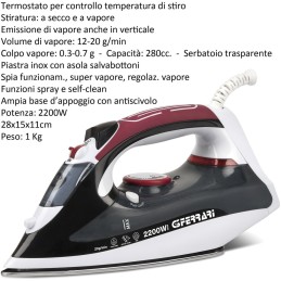 FERRO DA STIRO 2200W CALIFFO