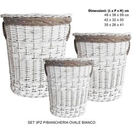 SET 3 P/BIANCHERIA OVALI 30561